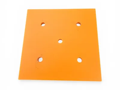 Drill template for a 2 3/8 square