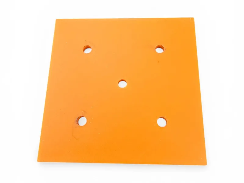 Drill template for a 2 3/8 square