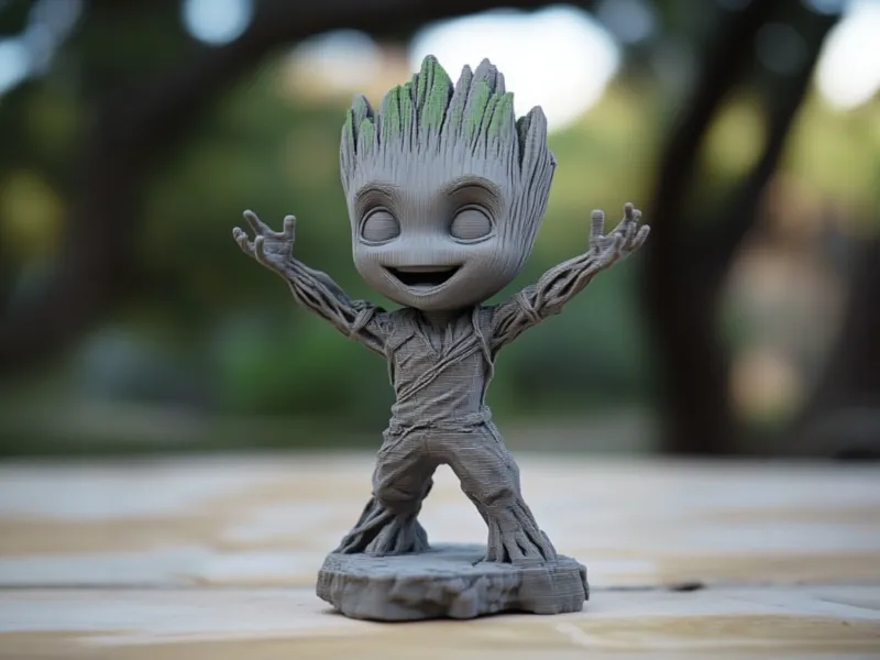 Mini Happy Groot Figurine