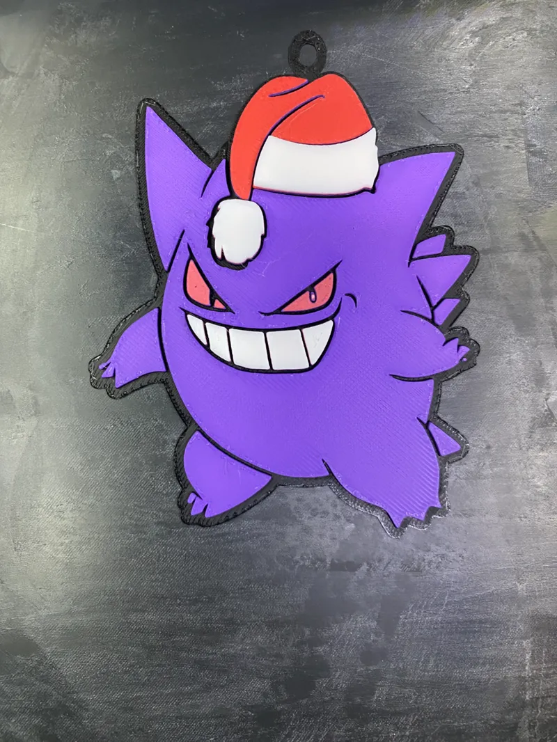 Christmas Ornament - HueForge Gengar [Multicolor]