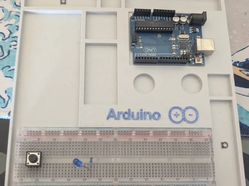 Arduino and Electronics Desk Tray Parts Organizer