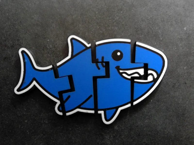 Flexi shark fidget (NO SUPPORTS)