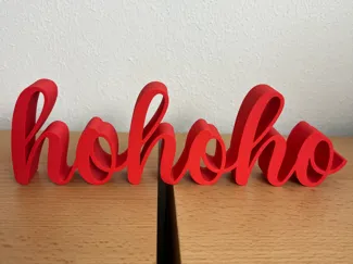 Hohoho-Schriftzug stehend - Weihnachten