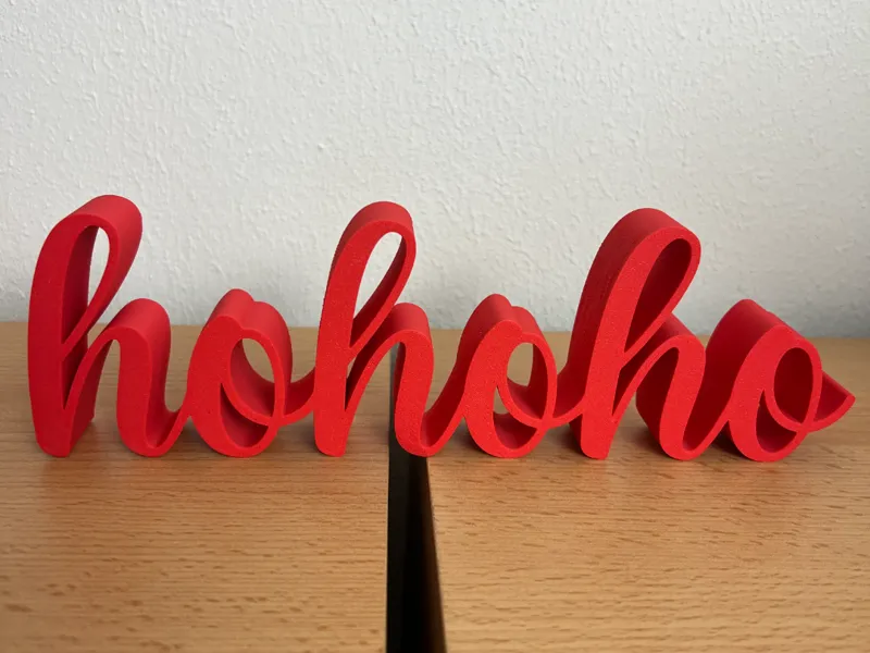 Hohoho-Schriftzug stehend - Weihnachten