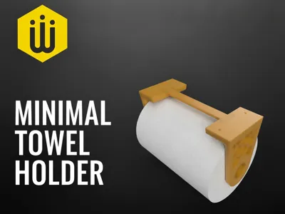 Minimal Paper Towel Holder – No Supports, Minimal