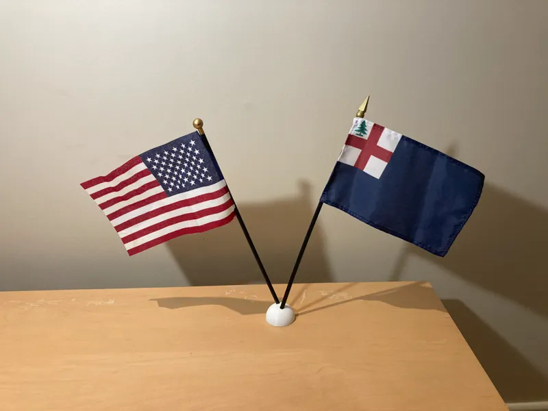 Double Mini Flag Holder