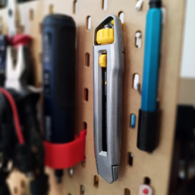 Stanley Fatmax carpet knife holder for IKEA Skadis