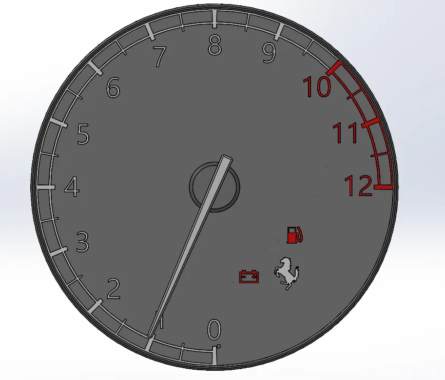 Ferrari 550 Clock by Creative Engineer MakerWorld: Download Free 3D Models