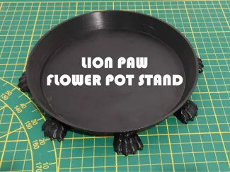 Lion paw flower pot stand