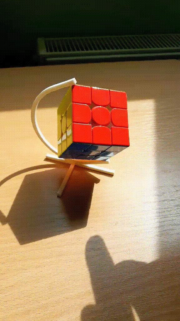 Spinning Cube Holder V2 Globe Design