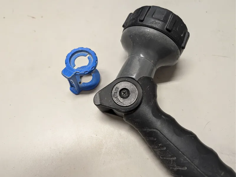 Thumb Control Trigger for Garden Hose Nozzle
