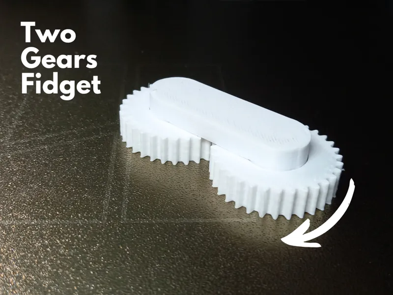 Two gears fidget toy