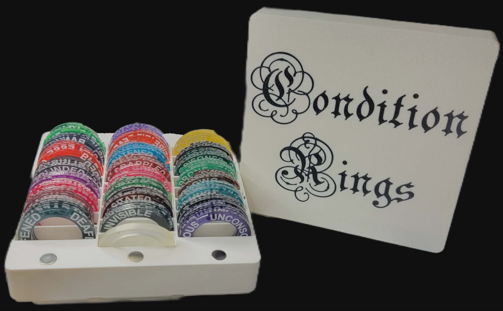 Gridfinity 3x3 Magnetic Condition Ring Box - Free 3D Print Model ...