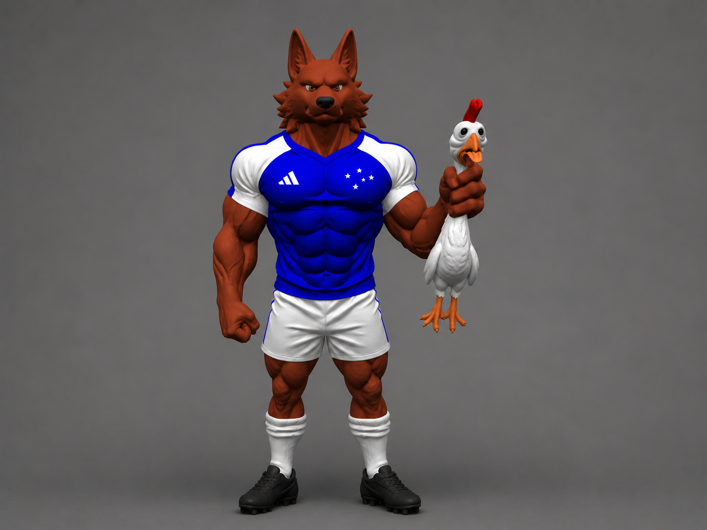 mascote do cruzeiro multicolor