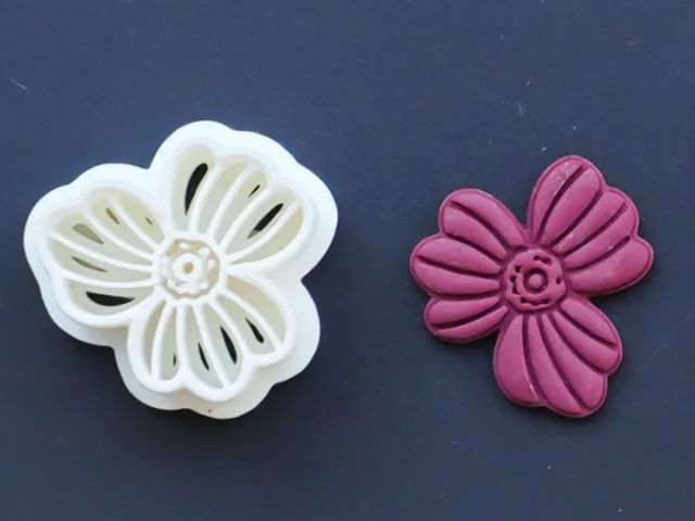 Flower Polymer Clay Cutter Earrings