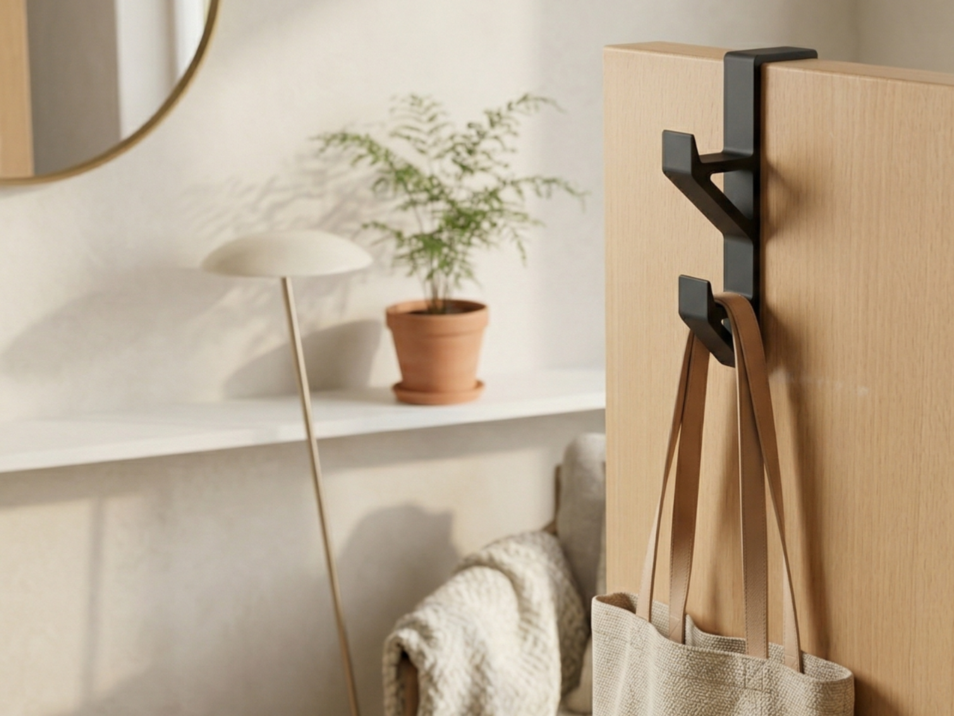 Over door hook, wall-shower hook - many thickness