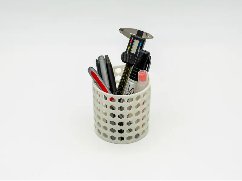 Vertical Hex Desk Organizer