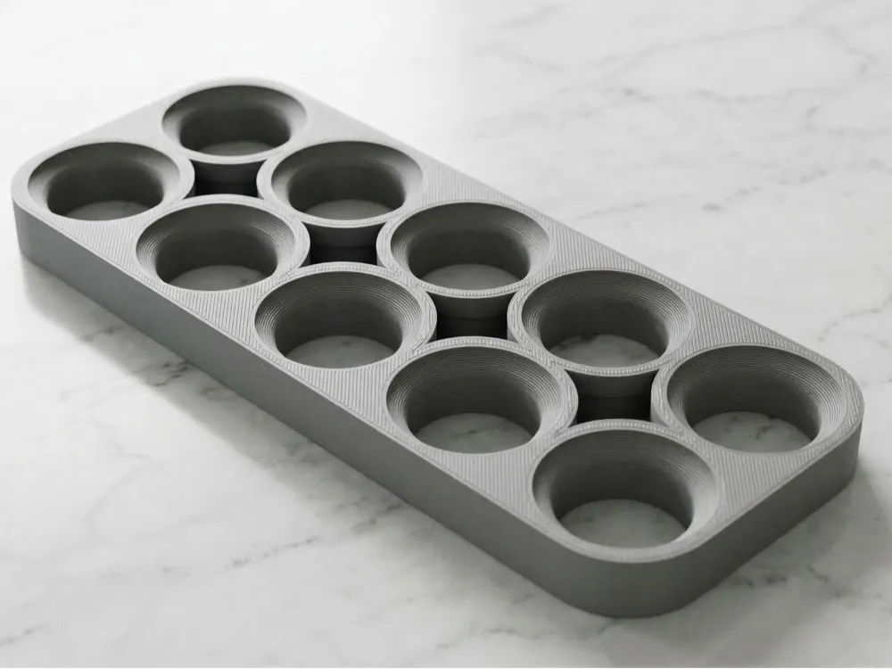 10-Egg Holder | Minimalist Egg Organizer - Free 3D Print Model - MakerWorld