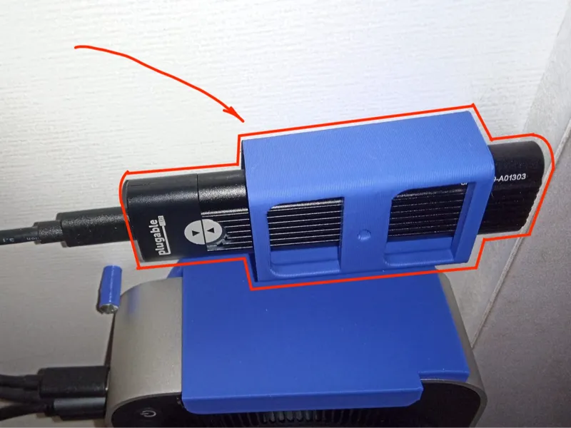 Plugable M.2 SSD Enclosure Under Desk Mount