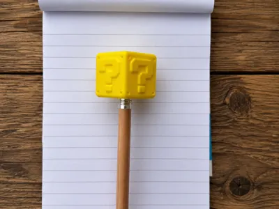 Question Block Pencil Topper