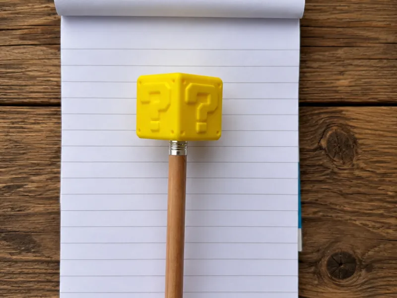 Question Block Pencil Topper