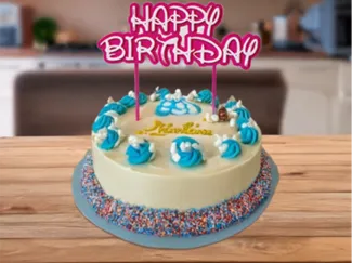 Happy Birthday Kuchenaufsatz Disney Schrift