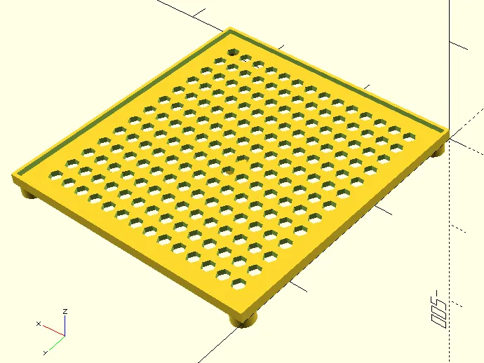 Rechteckiger Drainage-Topfuntersatz 25cm