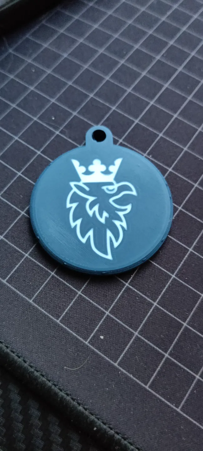 Saab griffin keychain