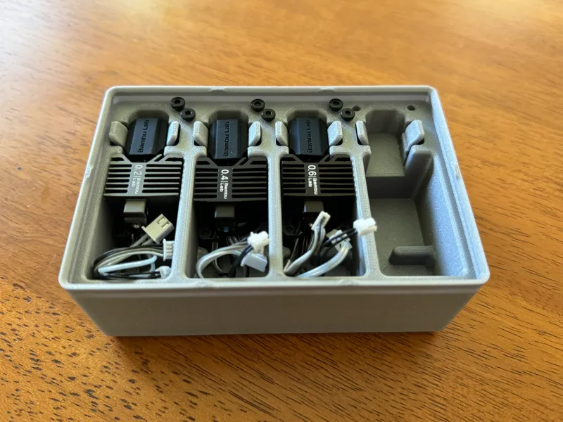 Gridfinity Bambu Fully Assembled Hot End Holder