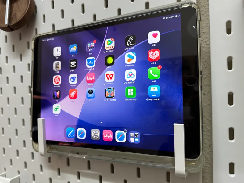 宜家洞洞板ipad平板电脑挂钩