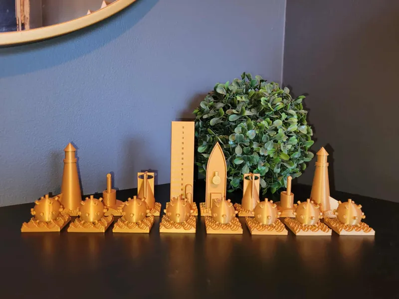 Battleship Chess Pieces 