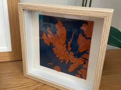 Isle of Skye relief map display