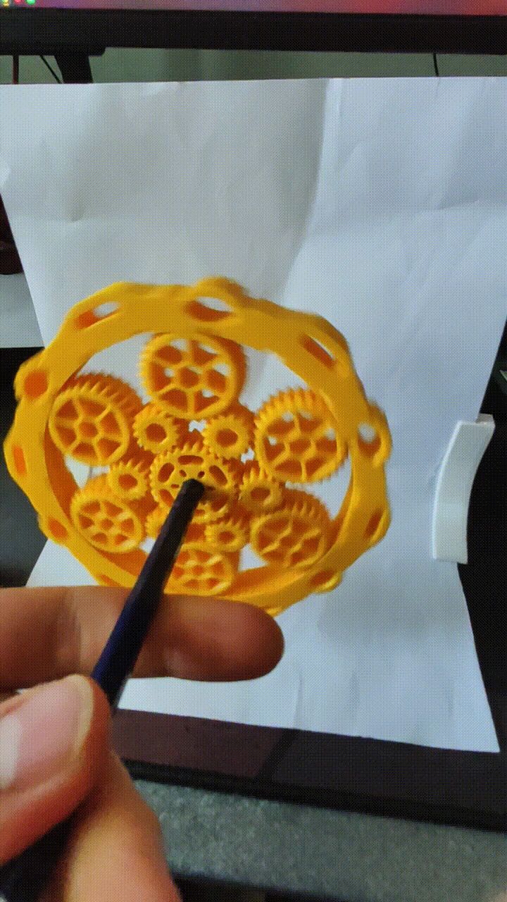 Fidget spinner - Double planetary gear