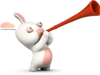 Lapin Crétin au clairon — photo 1