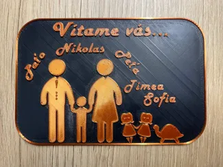 WELCOME FAMILY CARD (customizable)