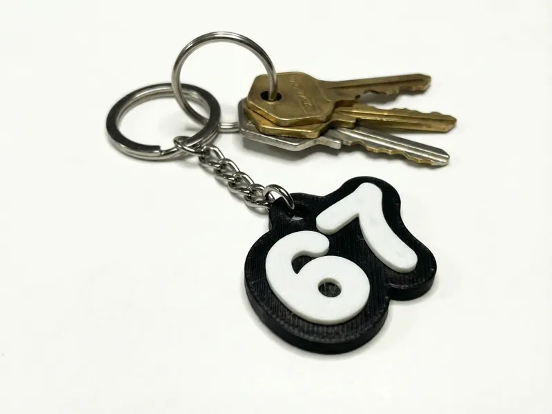 67 (Six Seven) Keychain