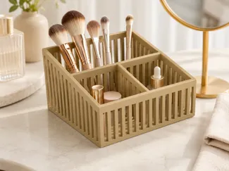 Makeup Organizer – Slatted Vanity Tray