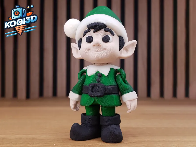 Print in Place Articulated Christmas Elf