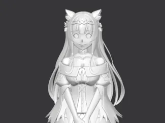 Claire  Anime Girl STL 3D Printable Figure