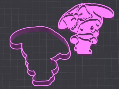 My Melody stamp / cutter set