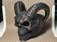 Coupe décorative — crâne de Krampus — photo 2