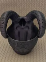 Coupe décorative — crâne de Krampus — photo 3