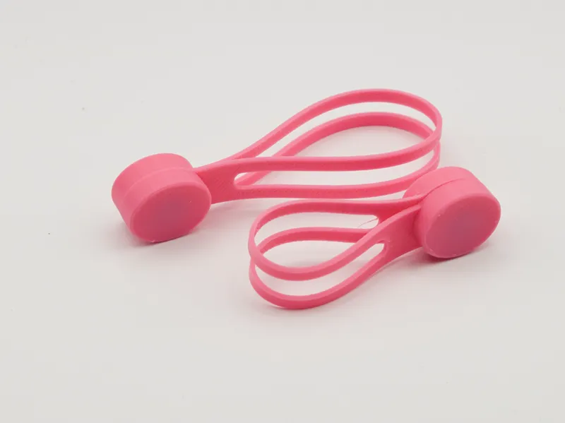 Magnetic reusable cable tie, cable organizer, TPU