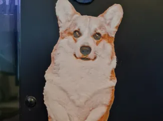 Hueforge Corgi Magnet
