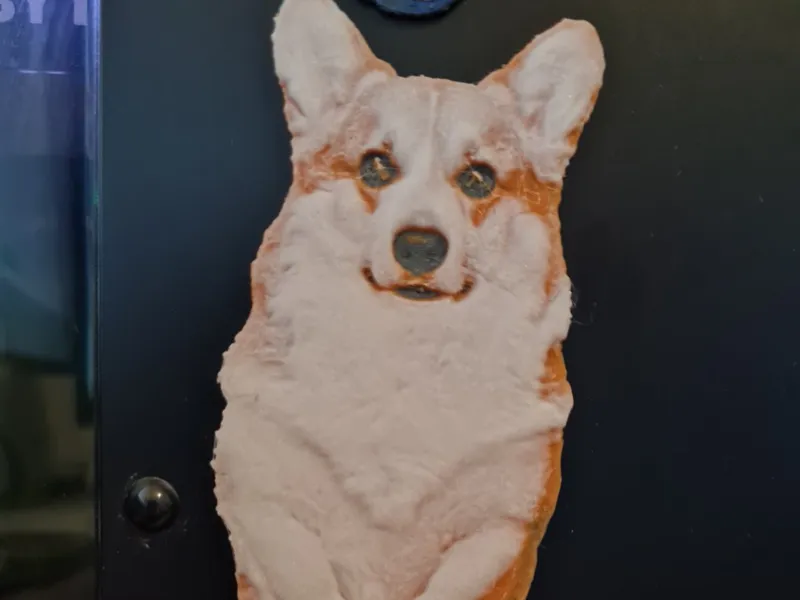 Hueforge Corgi Magnet