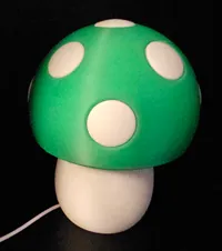 Mushroom cap with separate dots