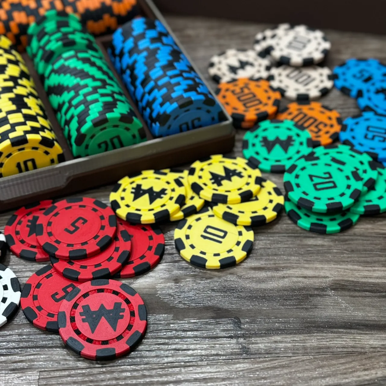 Monopoly Poker Chip set w/Case view 2