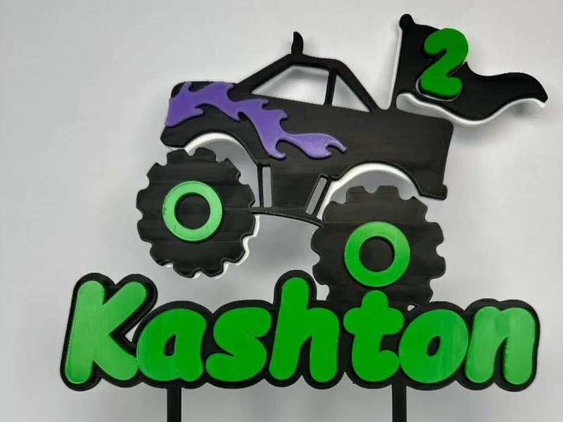 Custom Monster Truck Cake Topper