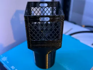 Quart Size Milk Crate Car Cup Holder Adapter