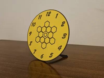 Clock with custom face